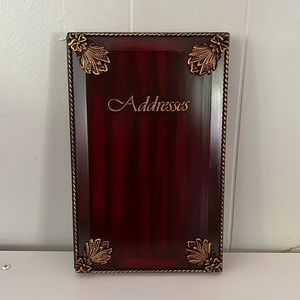 New Vintage hard plastic Address Book Unused